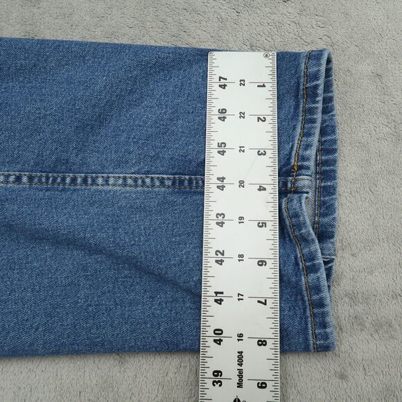 Levi's 505 Jeans Mens Size 38x30 Blue Regular Straight Stretch Denim Pants - Picture 5 of 16